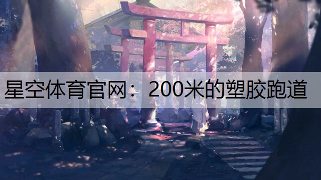 200米的塑胶跑道