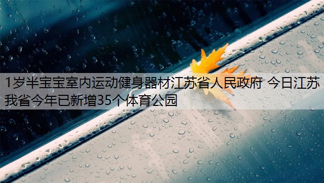 1岁半宝宝室内运动健身器材江苏省人民政府 今日江苏 我省今年已新增35个体育公园